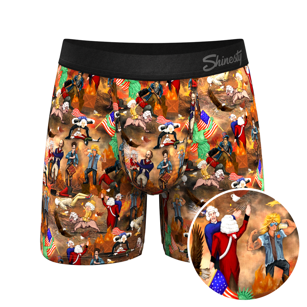 The Boston Tea Bag Party | Patriotic Ball Hammock® Pouch Underwear - Shinesty
