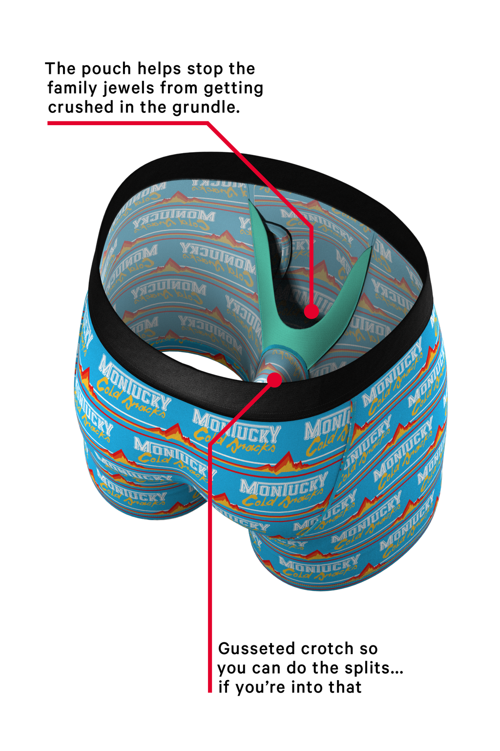 The Bozeman | Montucky Ball Hammock® Pouch Underwear With Fly - Shinesty