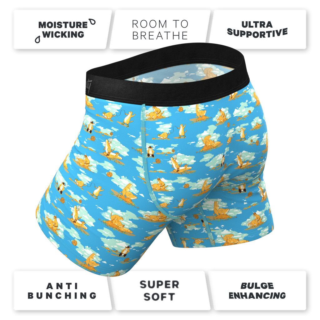 The Brokeback Mounted | Prairie Dog Ball Hammock® Pouch Underwear With Fly - Shinesty