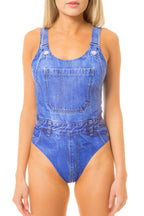 The Jacksonville Jeankini | Denim One Piece Swimsuit - Shinesty