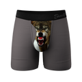 The Canines | Wolf Ball Hammock® Pouch Underwear With Fly - Shinesty