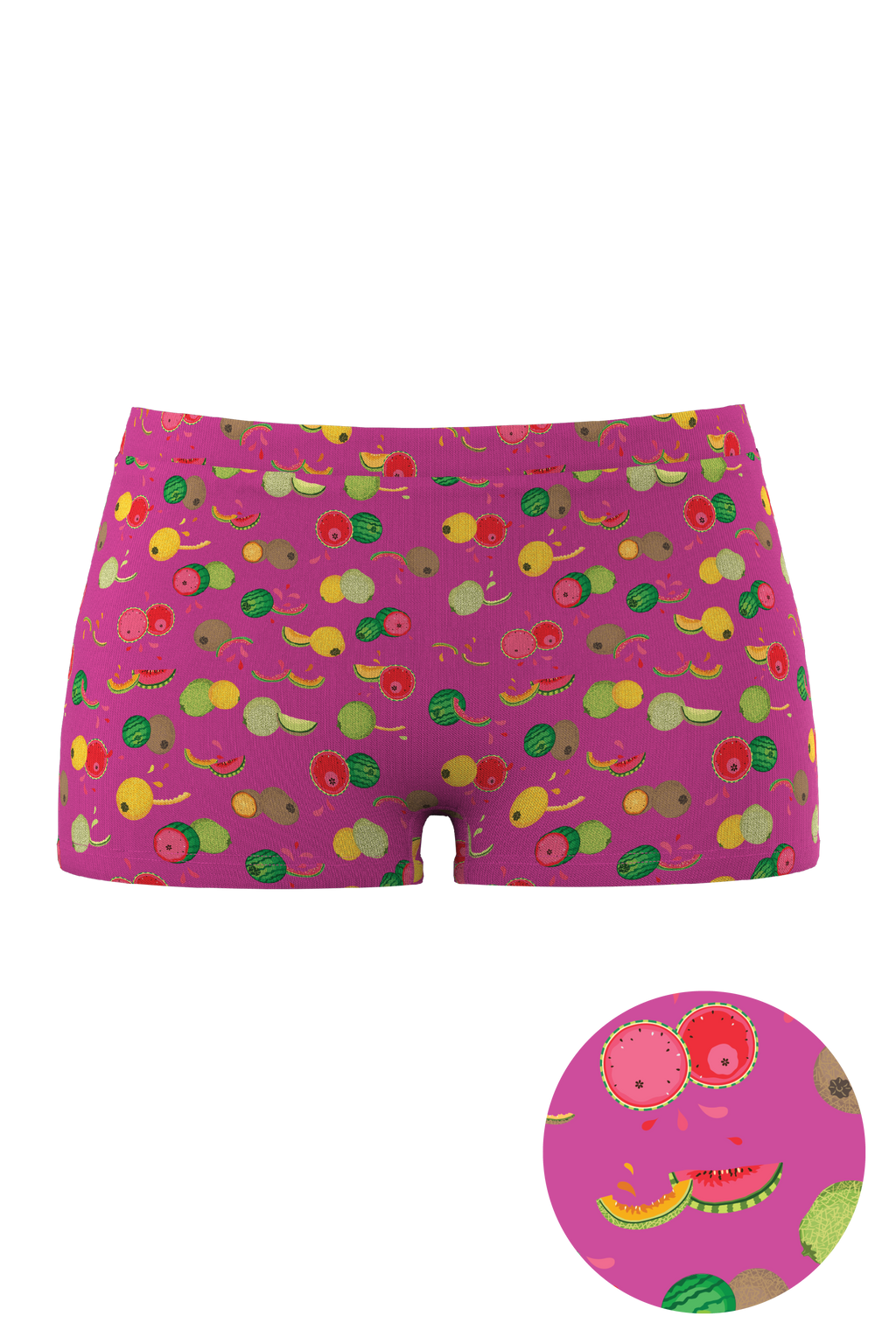 The Check Your Melons | Breast Cancer Awareness Modal Boyshort Underwear - Shinesty