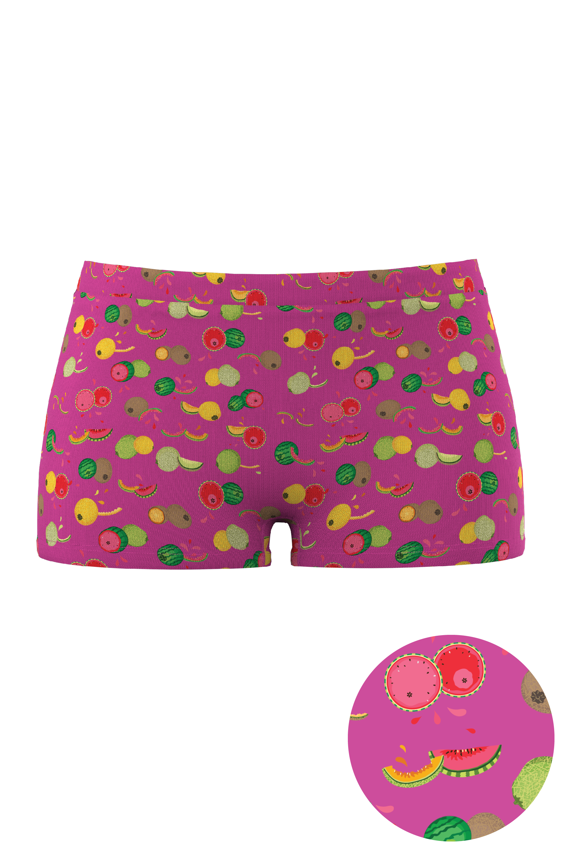 The Check Your Melons | Breast Cancer Awareness Modal Boyshort Underwear - Shinesty