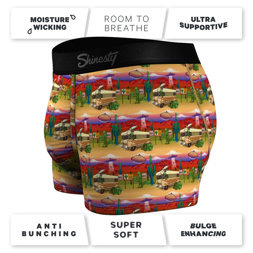 The Close Encounter | Alien Ball Hammock® Pouch Trunks Underwear - Shinesty