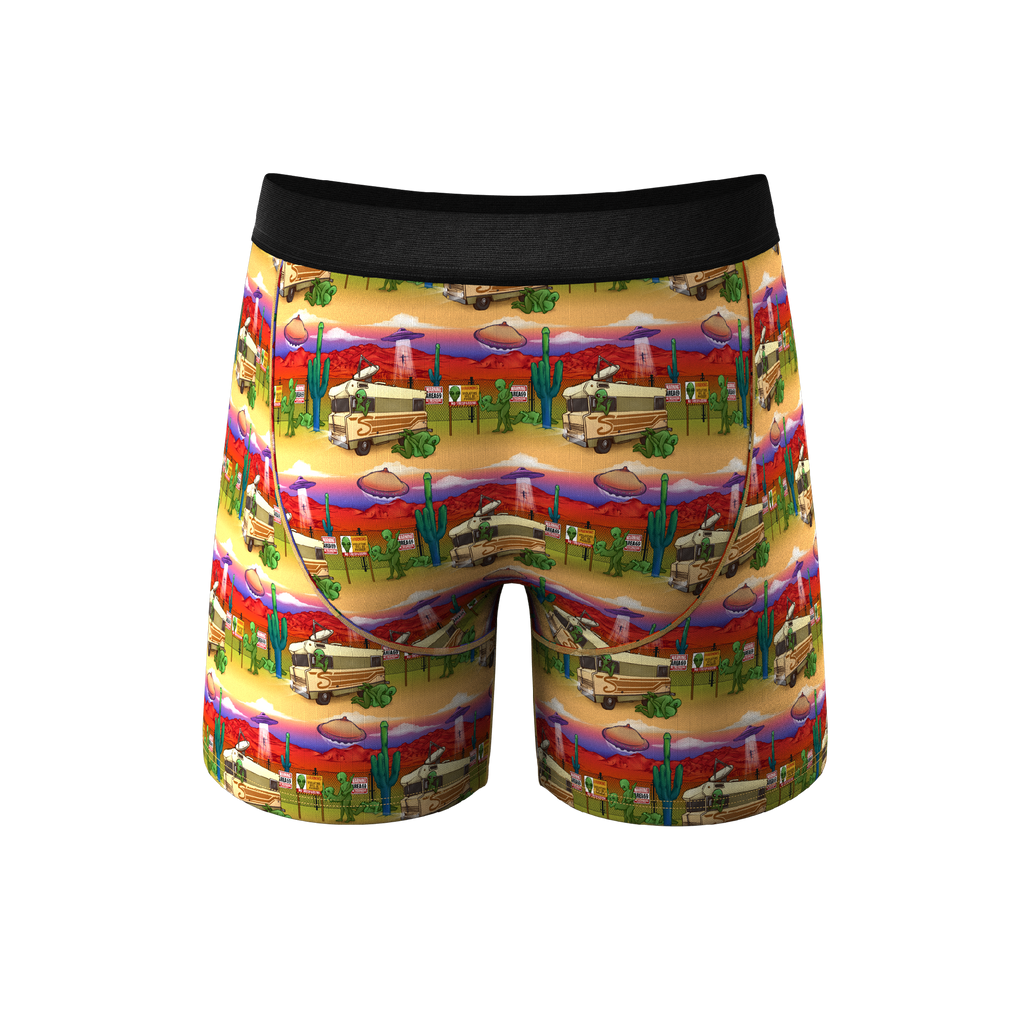 The Close Encounter | Alien Ball Hammock® Pouch Underwear With Fly - Shinesty