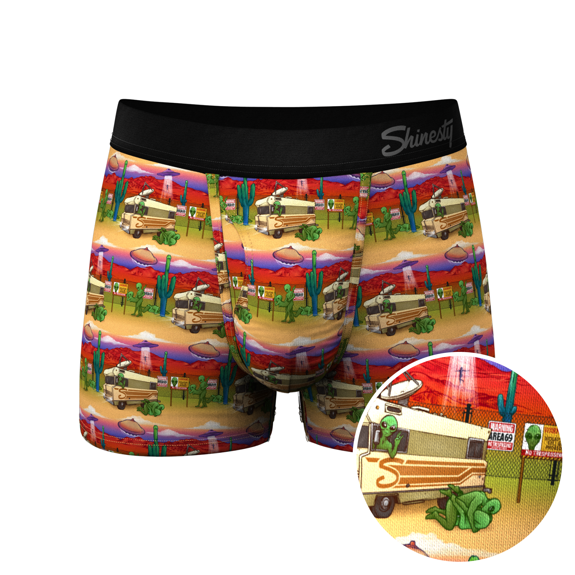 The Close Encounter | Alien Ball Hammock® Pouch Trunks Underwear - Shinesty