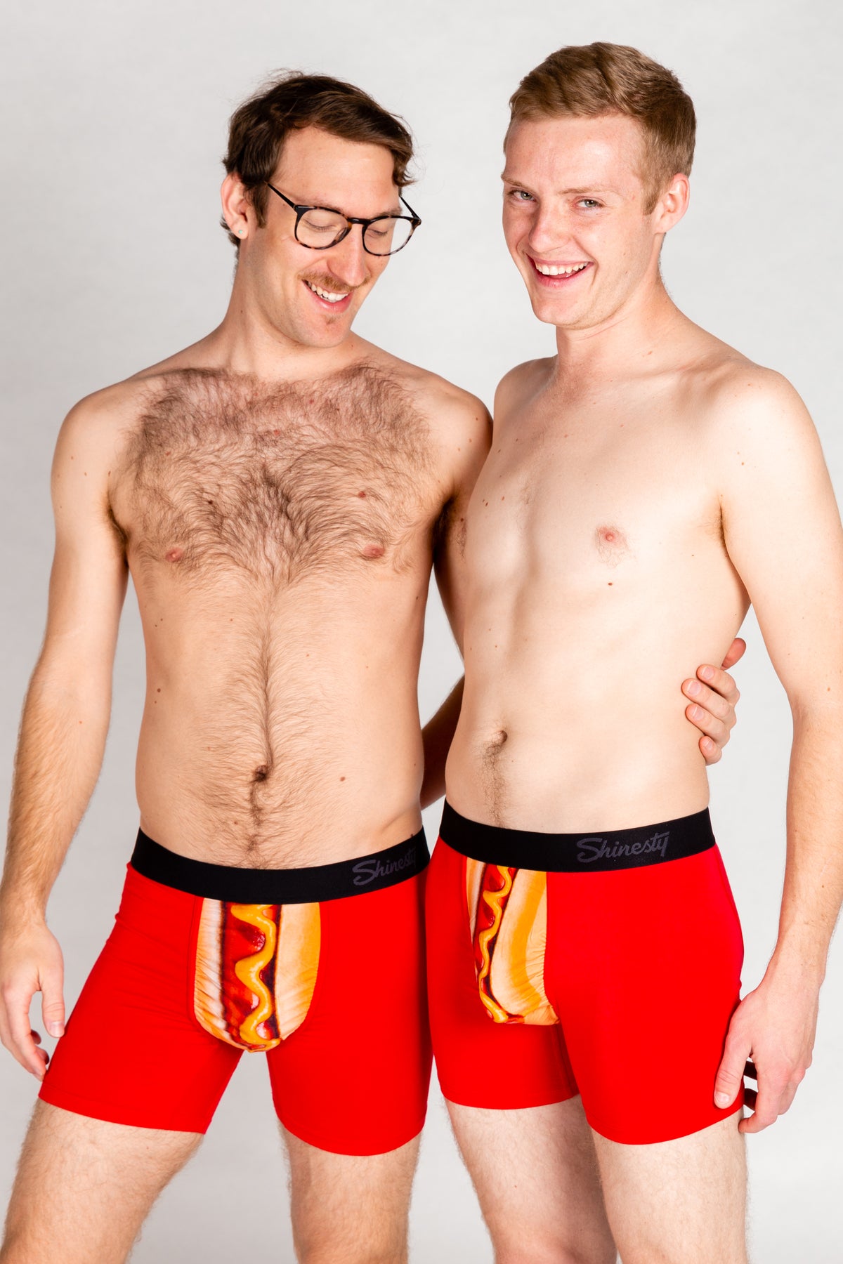 The Coney Islands | Hot Dog Ball Hammock® Boxer Couples Matching Underwear 2 Pack - Shinesty