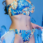The Mahalo | Blue Tropical paradICE™ Cooling Thong - Shinesty