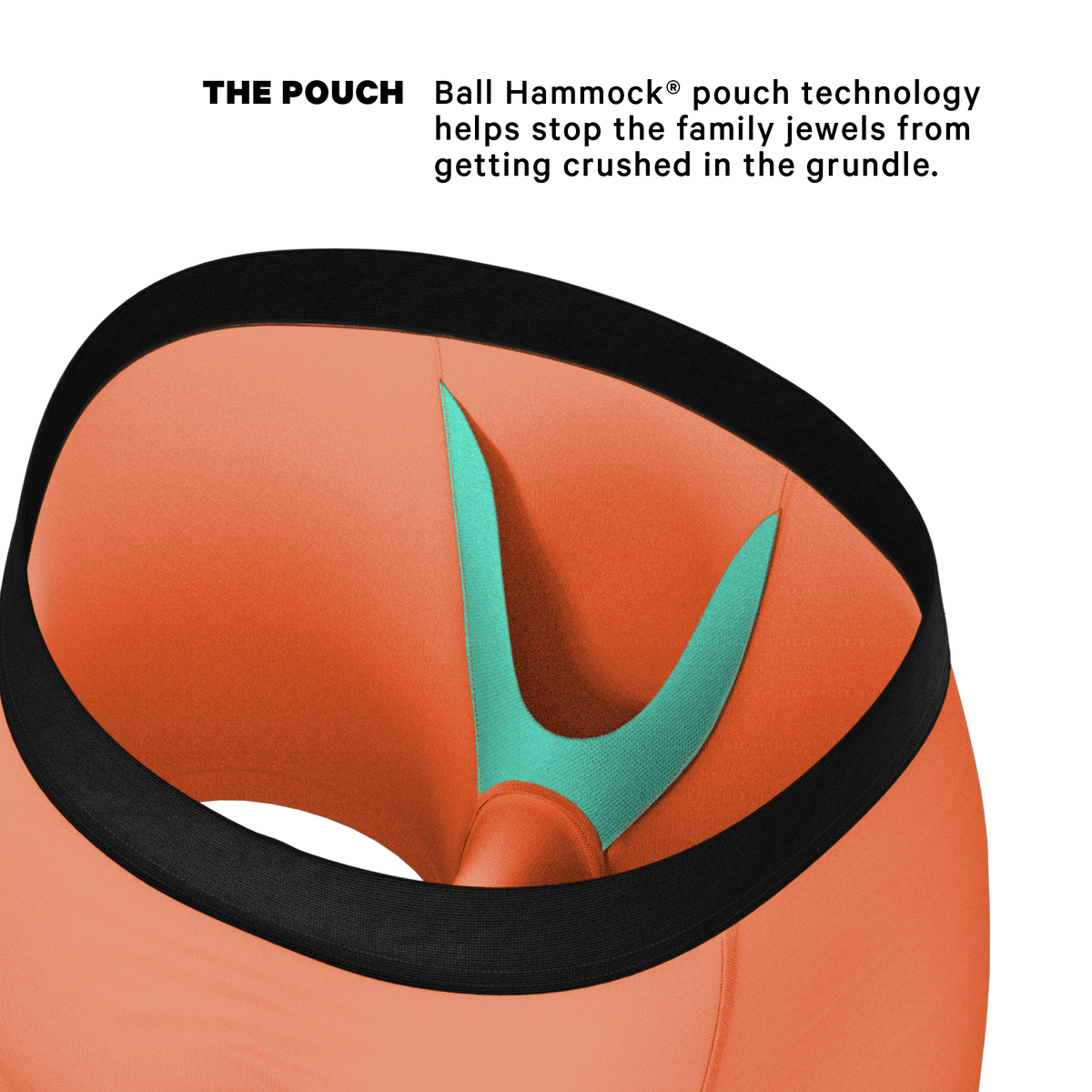 The Crossing Guard | Orange Ball Hammock® Pouch Underwear - Shinesty