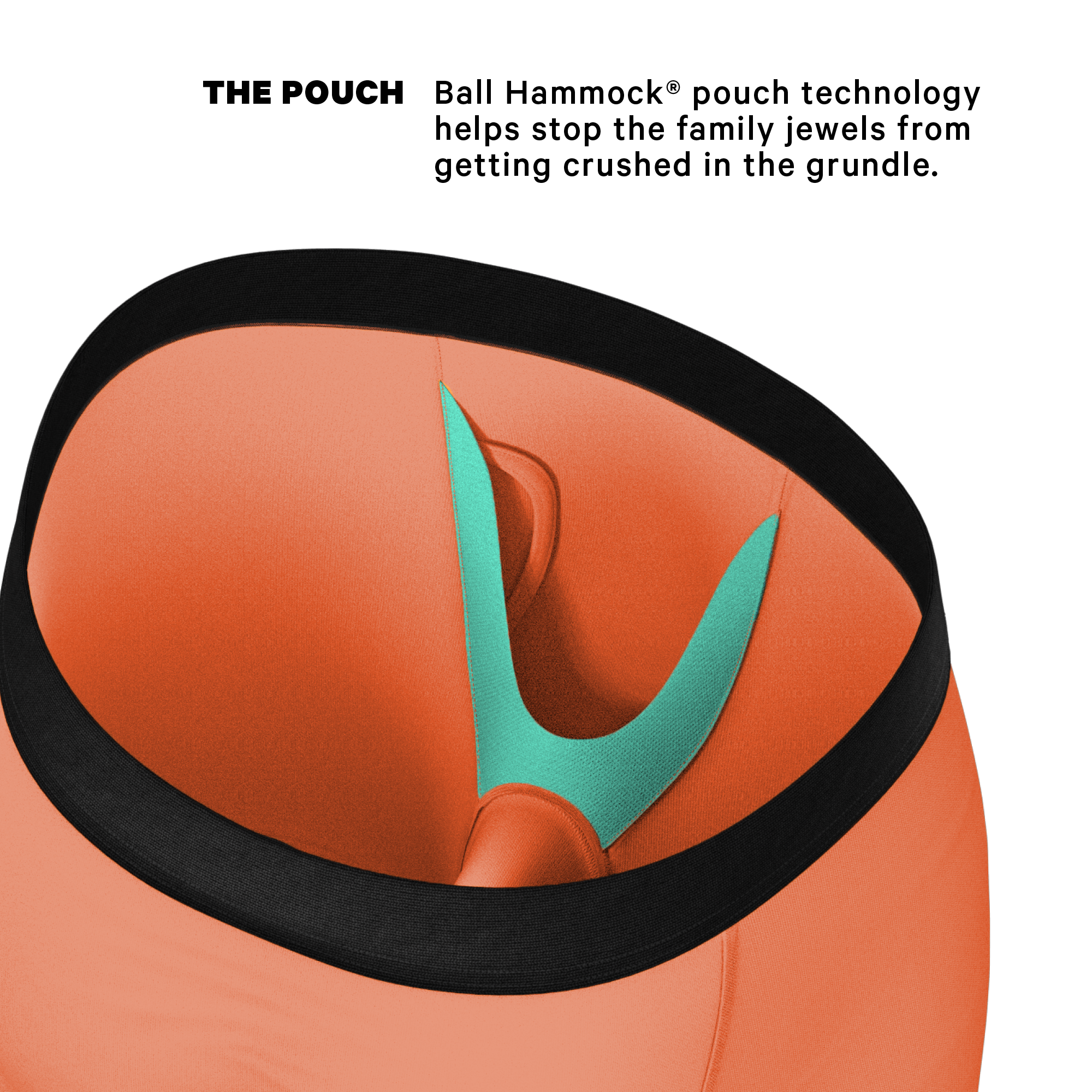 The Crossing Guard | Orange Ball Hammock® Boxer - Long Leg - Shinesty