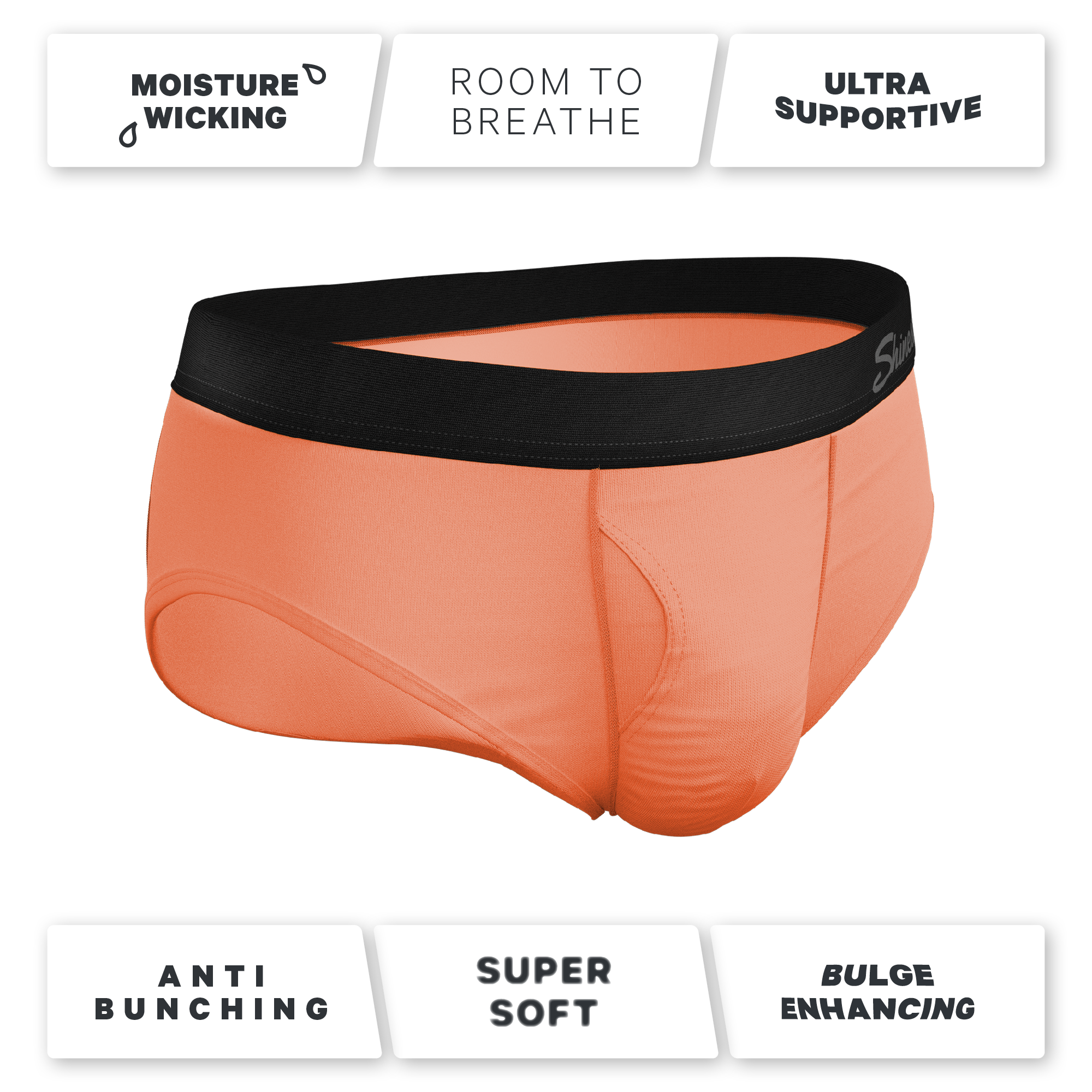 The Crossing Guard | Orange Ball Hammock® Pouch Underwear Briefs - Shinesty