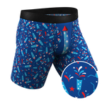 The Crotch Rocket | USA Firecracker Ball Hammock® Boxer - Long Leg - Shinesty