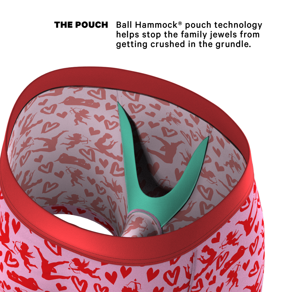 The Cupid Shuffle | Glow in the Dark Valentines Day Ball Hammock® Pouch Underwear - Shinesty