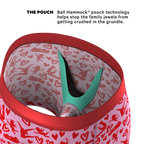 The Cupid Shuffle | Glow in the Dark Valentines Day Ball Hammock® Pouch Underwear - Shinesty