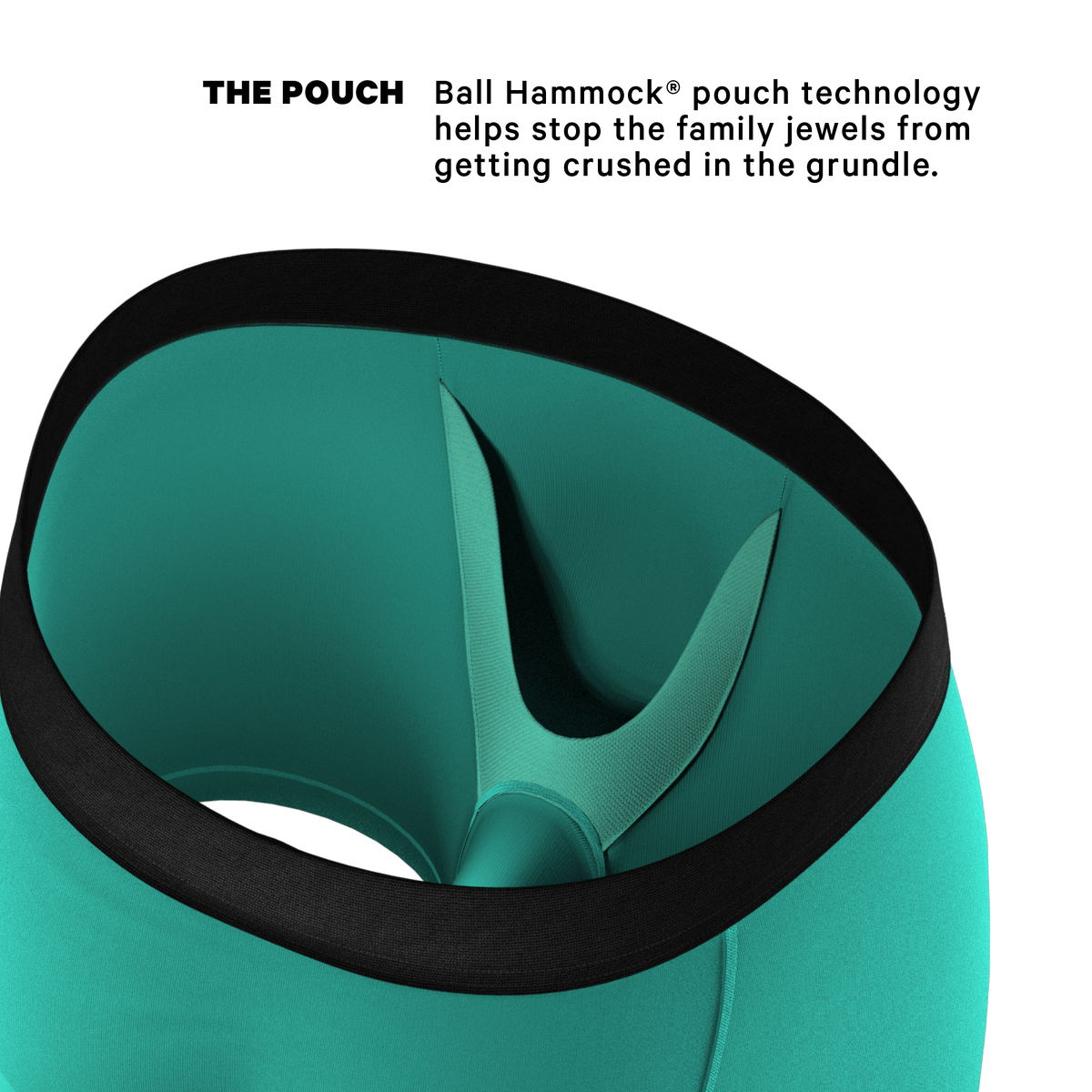 The Cyantific Theory | Turquoise Ball Hammock® Pouch Underwear - Shinesty