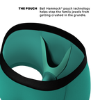 The Cyantific Theory | Turquoise Ball Hammock® Pouch Trunks Underwear - Shinesty
