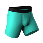 The Cyantific Theory | Turquoise Ball Hammock® Pouch Underwear - Shinesty