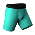 The Cyantific Theory | Turquoise Ball Hammock® Boxer - Long Leg - Shinesty
