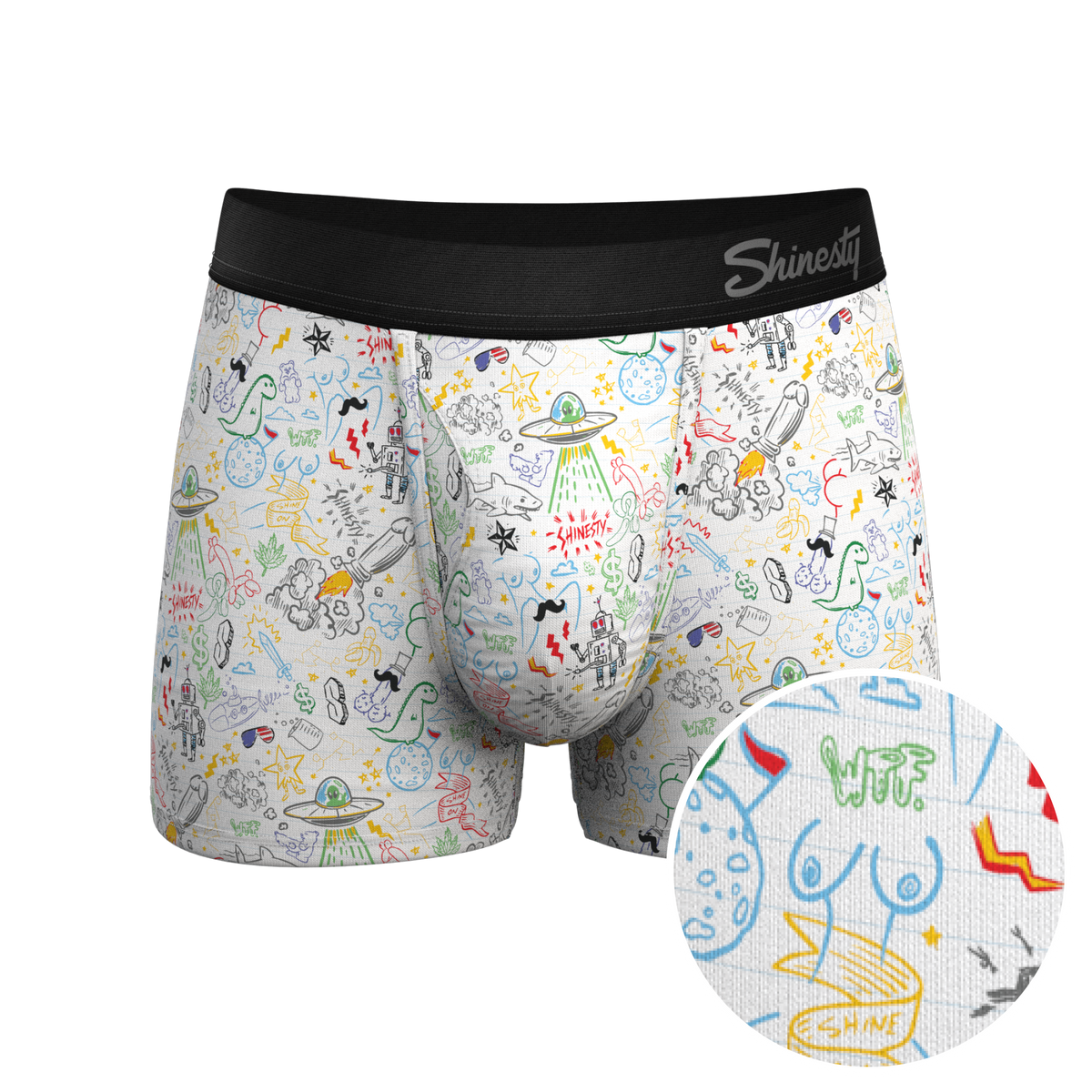 The Daily Detention | Doodle Ball Hammock® Pouch Trunk Underwear - Shinesty