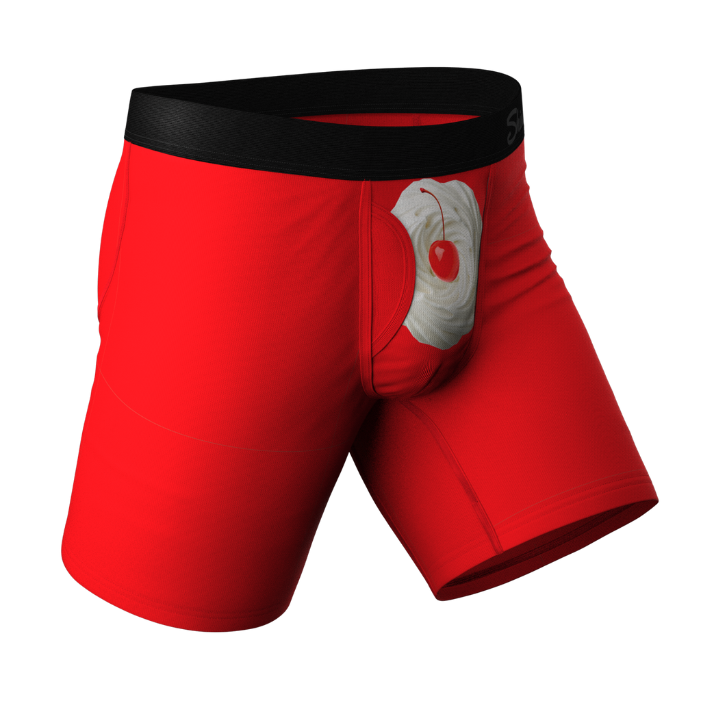 The Darcy | Whipped Cream Ball Hammock® Boxer - Long Leg - Shinesty