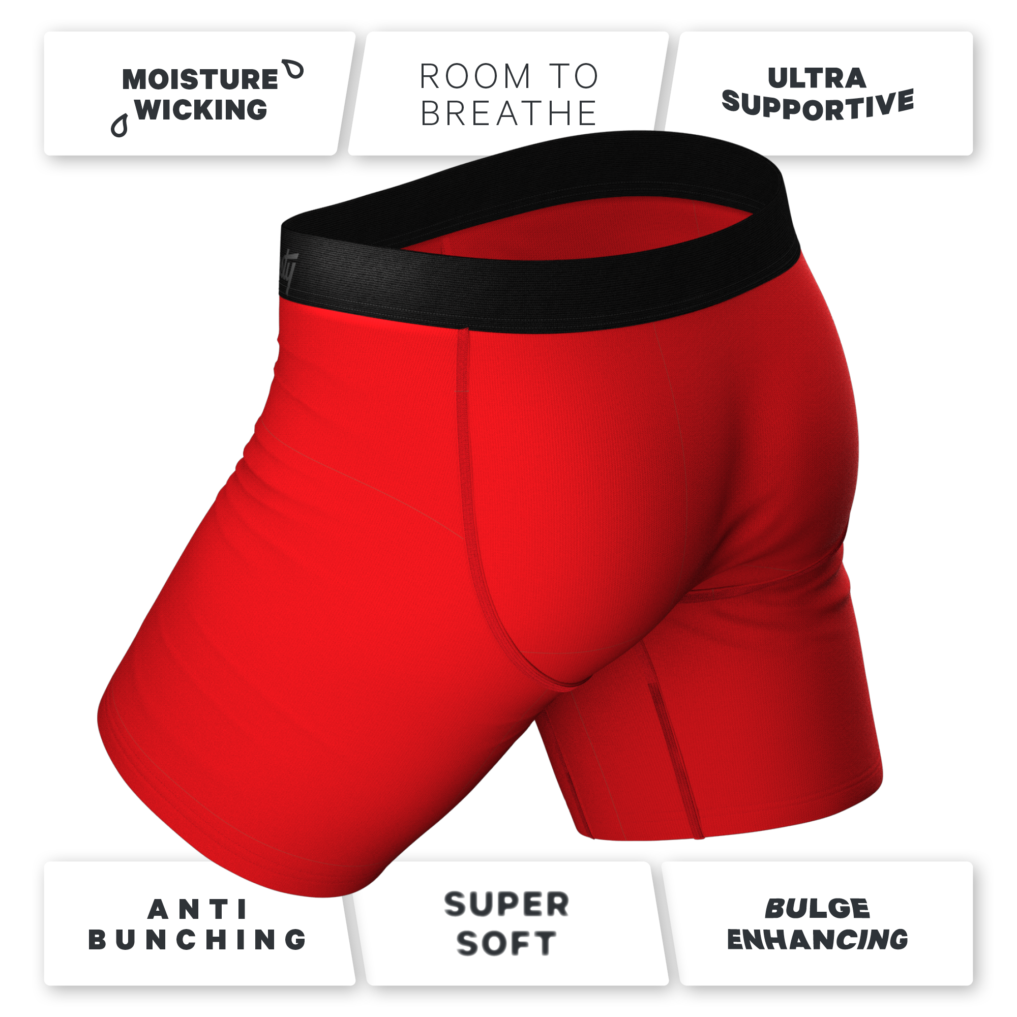 The Darcy | Whipped Cream Ball Hammock® Boxer - Long Leg - Shinesty
