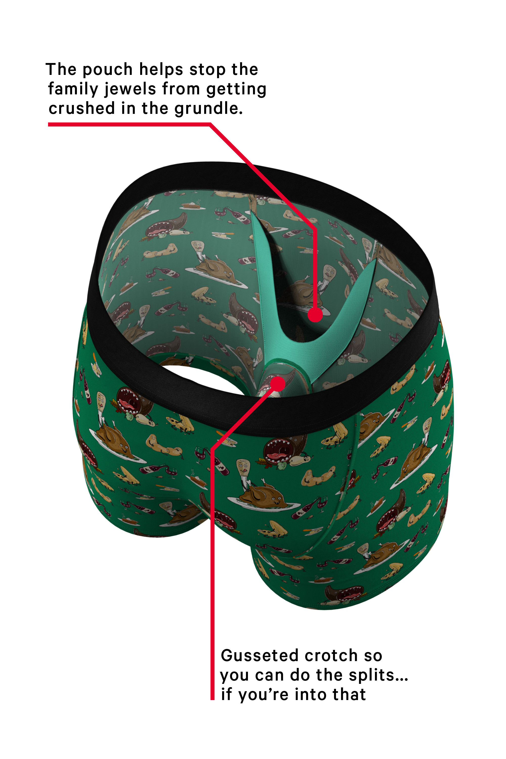 The Debauch Banquet | Dinner Party Ball Hammock® Pouch Underwear - Shinesty