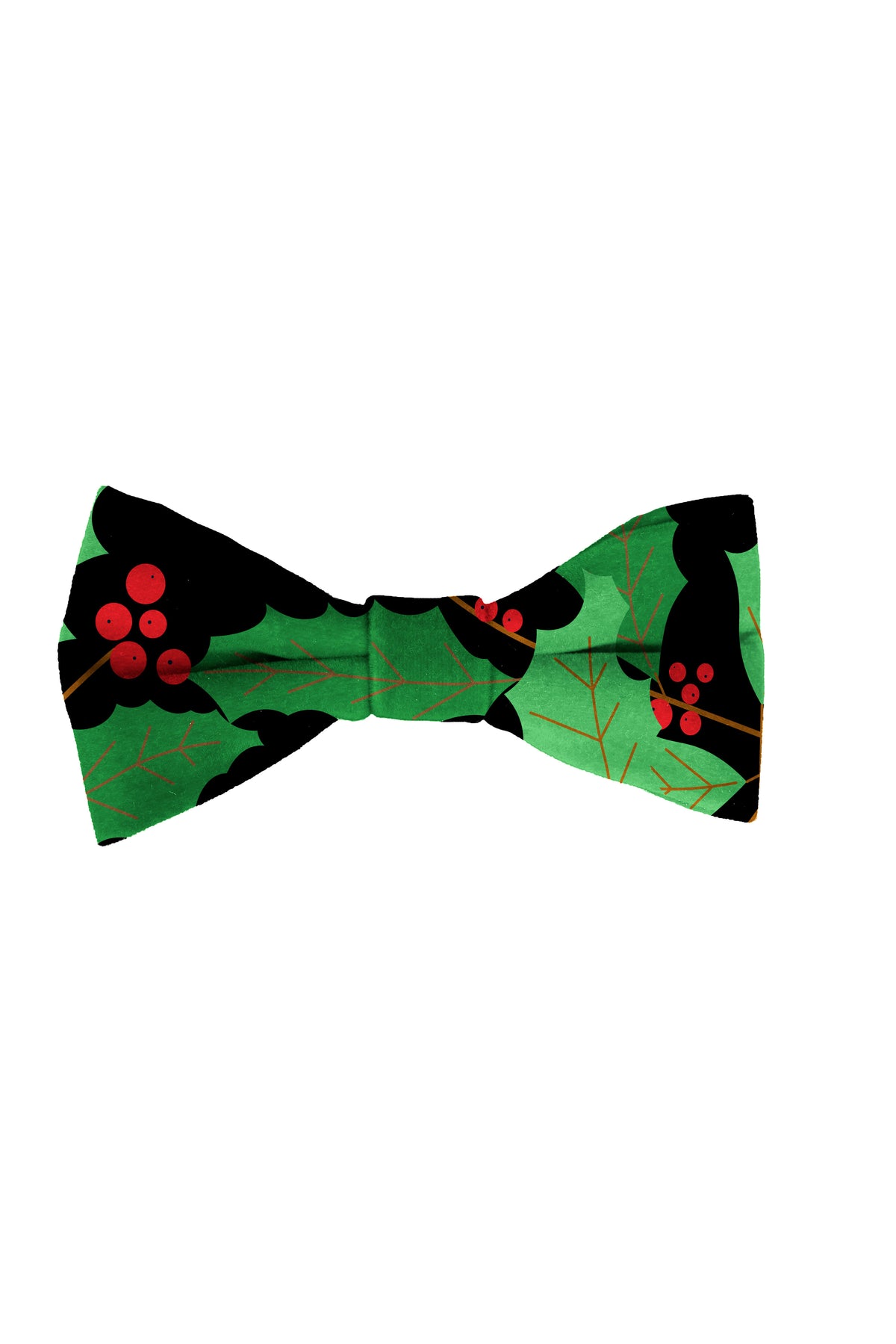 The Deck Yourselves | Holly Print Christmas Bow Tie - Shinesty