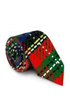 The Dirty Dangerfield | Men's Green Plaid Tie - Shinesty