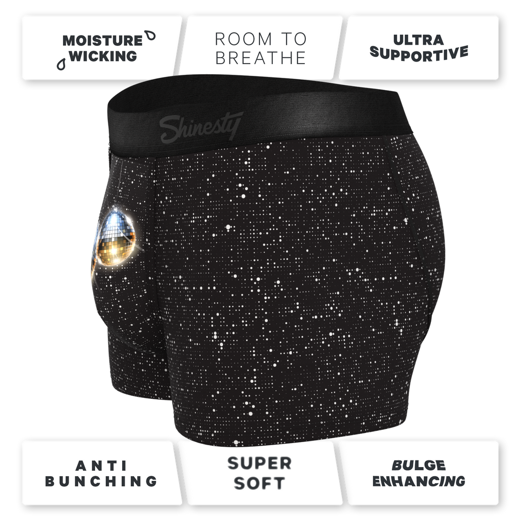 The Discotheque | Disco Ball Ball Hammock® Pouch Trunks Underwear - Shinesty