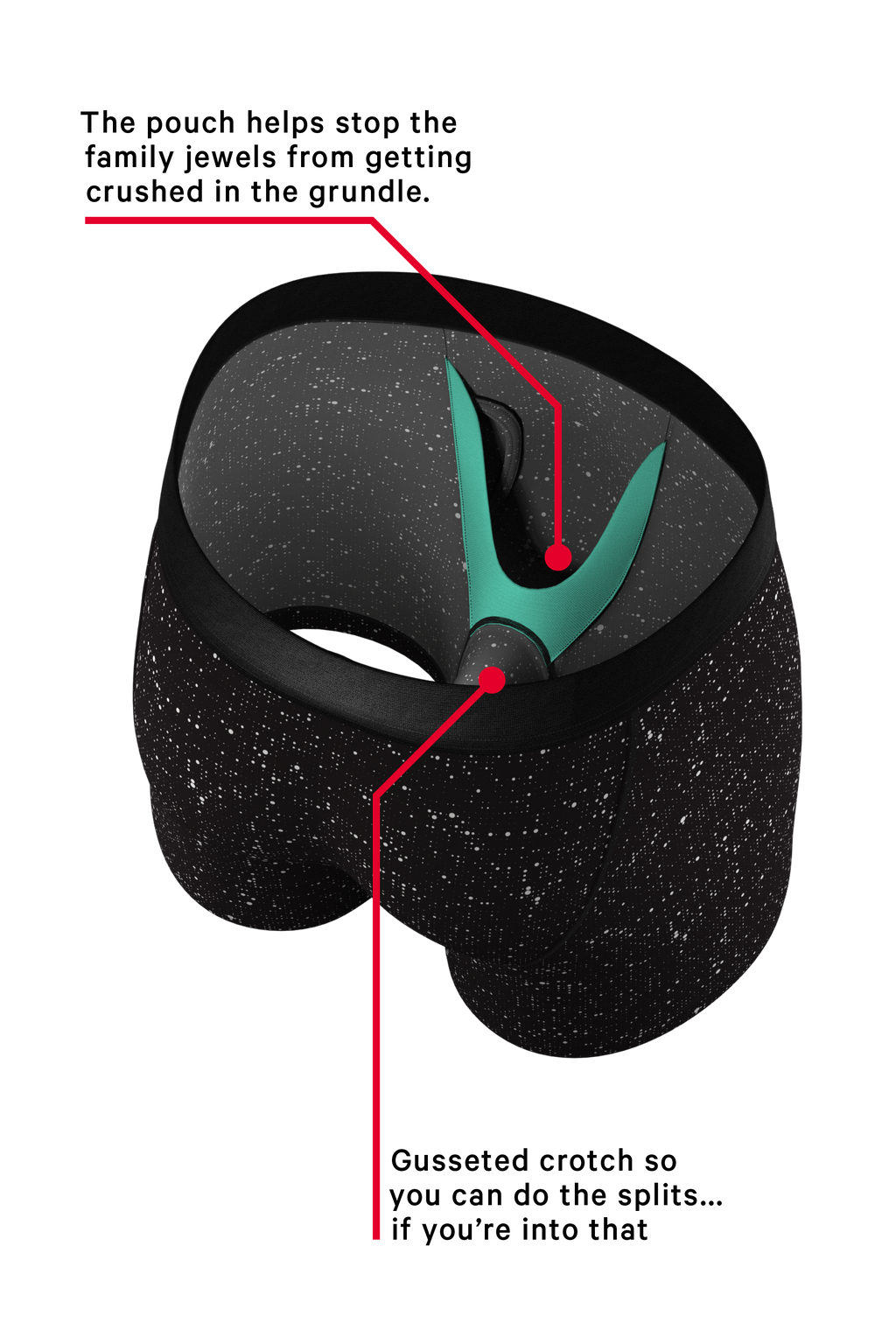 The Discotheque | Disco Ball Hammock® Pouch Underwear With Fly - Shinesty