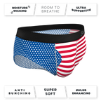 The Ellis Island | USA Flag Ball Hammock® Pouch Underwear Briefs - Shinesty