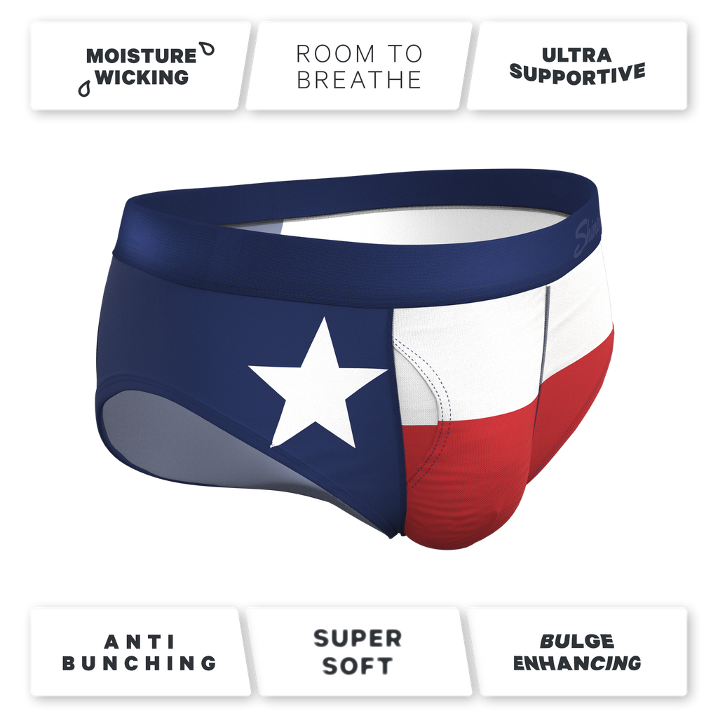 The First Rodeo | Texas Flag Ball Hammock® Pouch Underwear Briefs - Shinesty