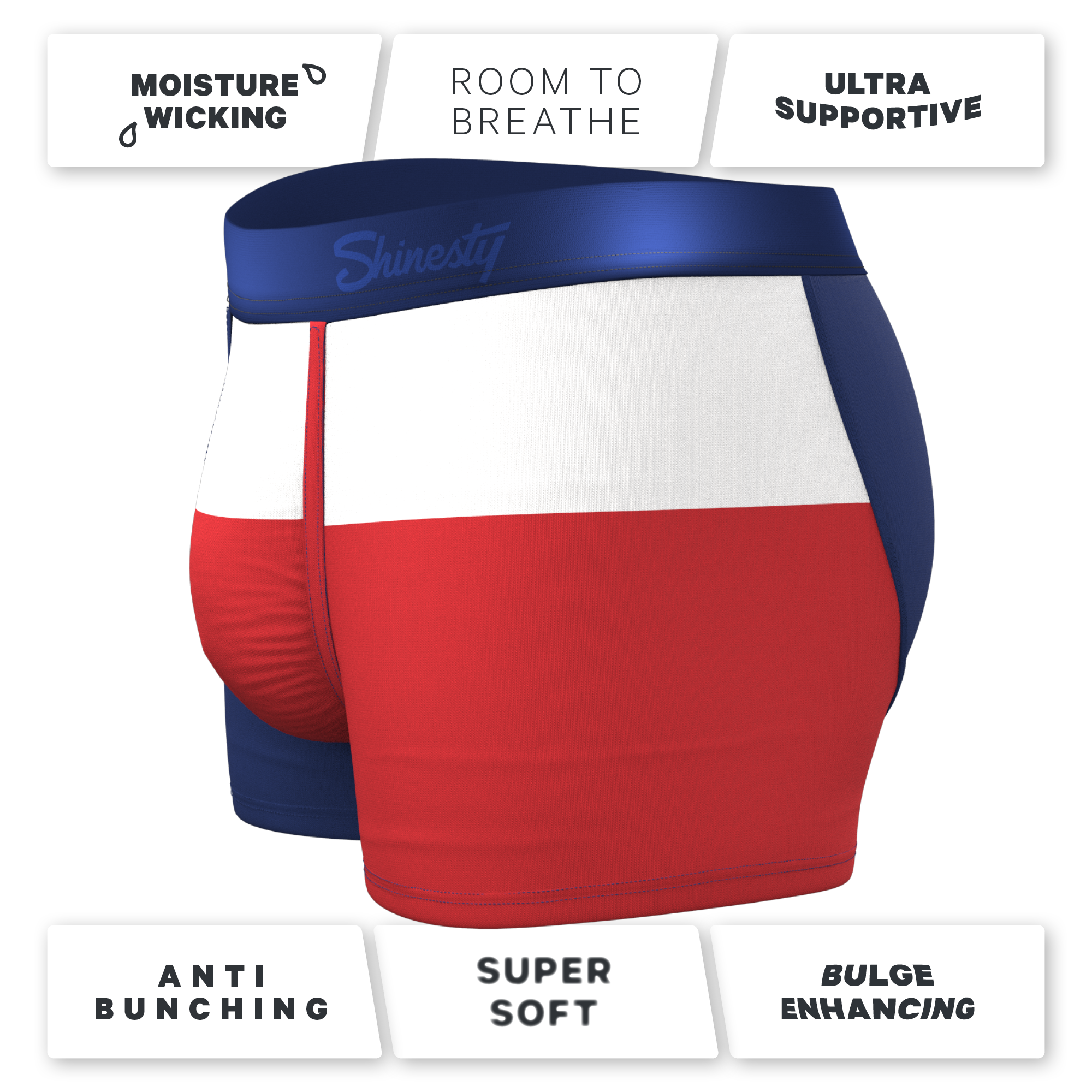 The First Rodeo | Texas Flag Ball Hammock® Pouch Trunk Underwear - Shinesty