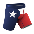 The First Rodeo | Texas Flag Ball Hammock® Boxer - Long Leg - Shinesty