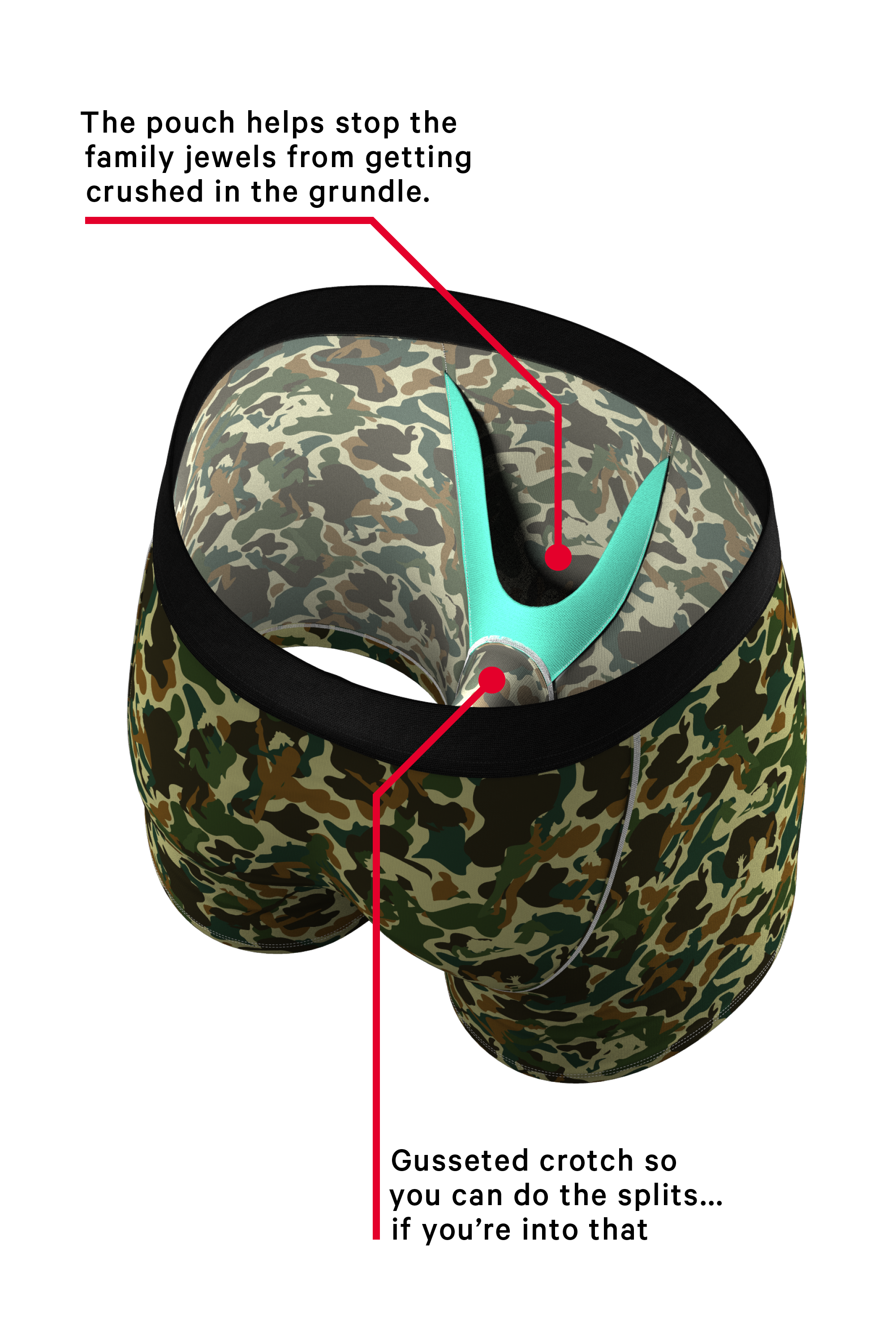 The Forni Camo | Camouflage Ball Hammock® Pouch Underwear - Shinesty