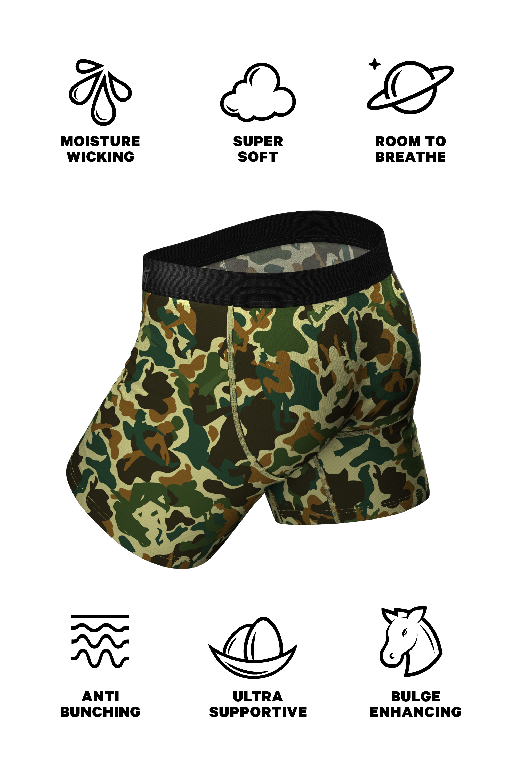 The Forni Camo | Camouflage Ball Hammock® Pouch Underwear - Shinesty