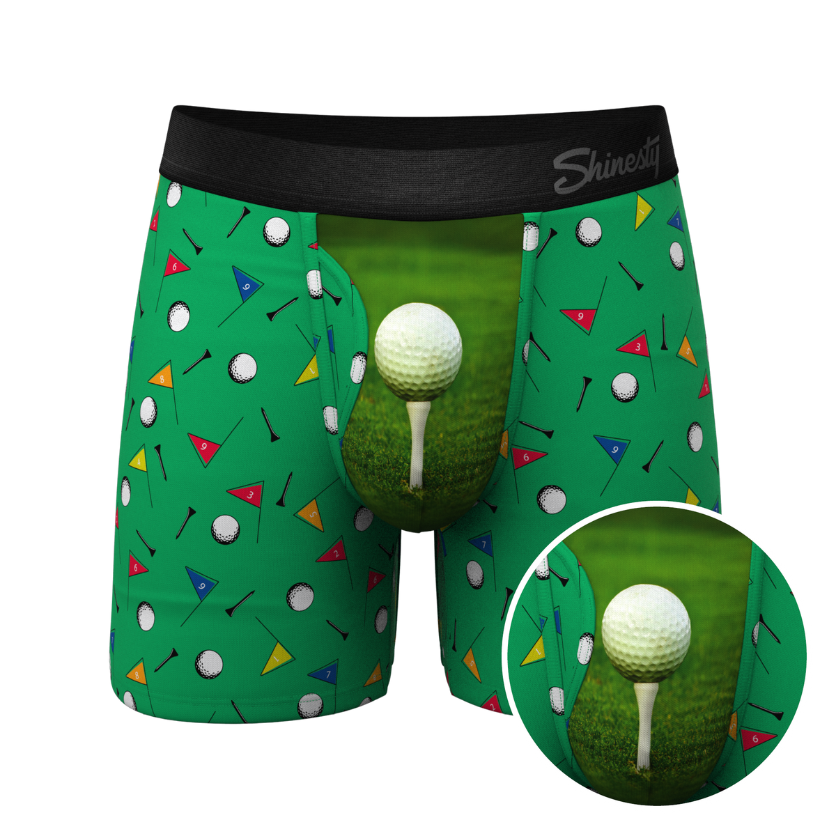 The Front Nine | Golf Ball Hammock® Pouch Underwear With Fly - Shinesty