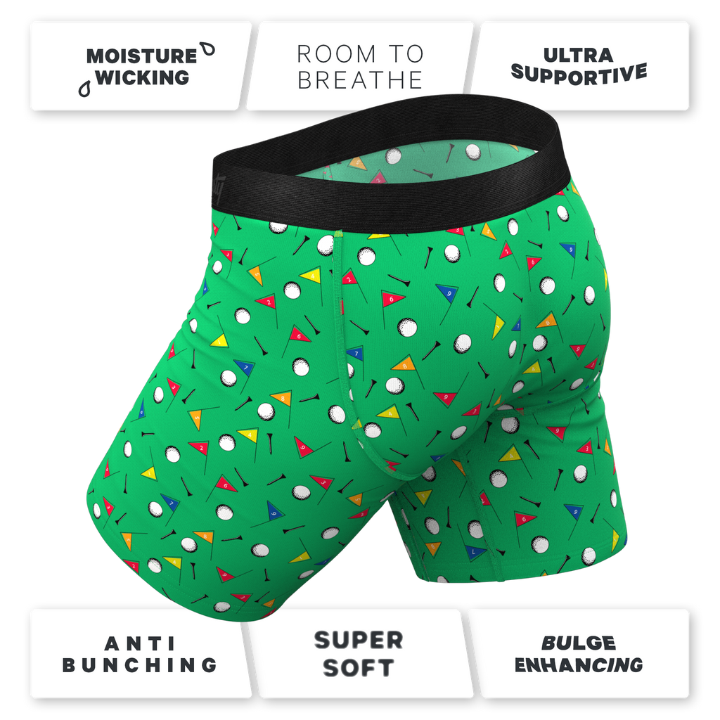 The Front Nine | Golf Ball Hammock® Pouch Underwear With Fly - Shinesty