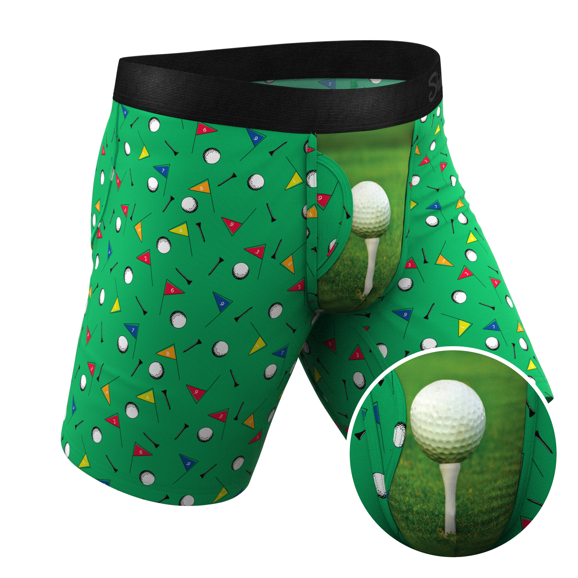 The Front Nine | Golf Ball Ball Hammock® Boxer - Long Leg - Shinesty