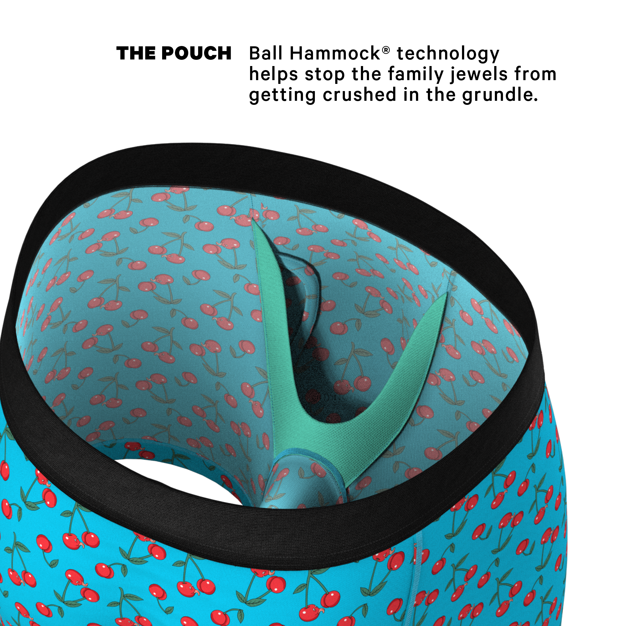The Fruit Salad | Cherry Ball Hammock® Pouch Underwear With Fly - Shinesty