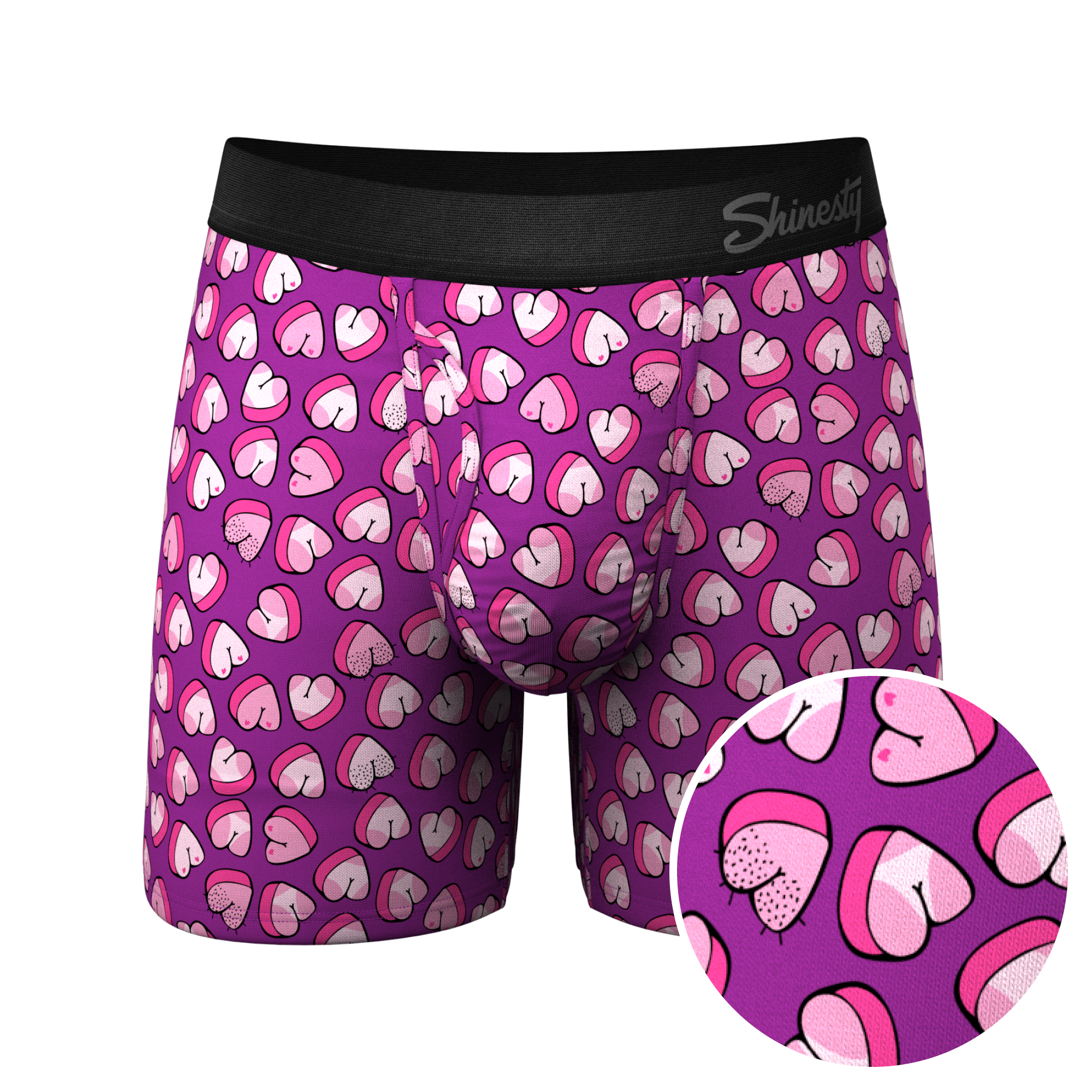 The Full Moon | Body Part Hearts Ball Hammock® Pouch Underwear With Fly - Shinesty