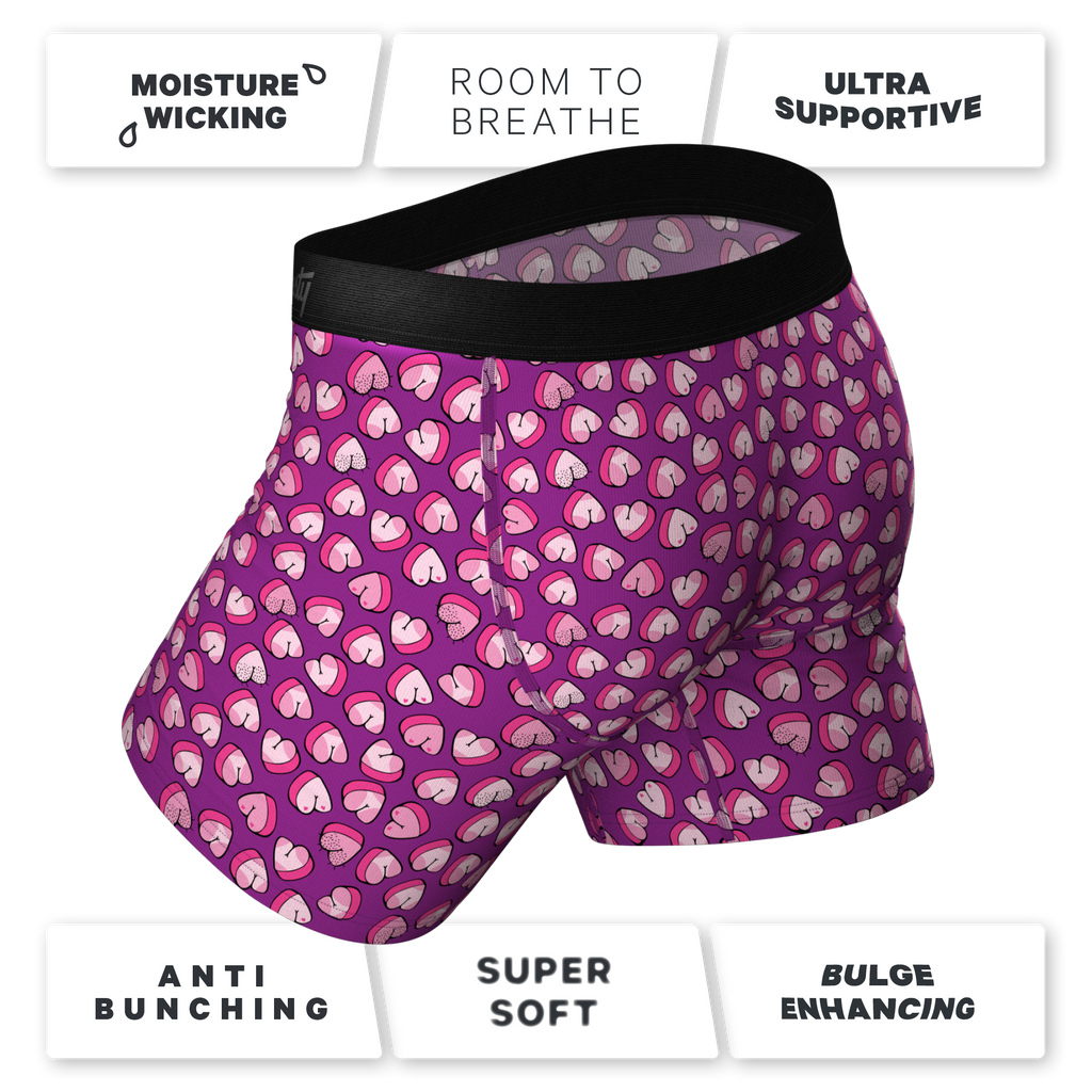 The Full Moon | Body Part Hearts Ball Hammock® Pouch Underwear With Fly - Shinesty
