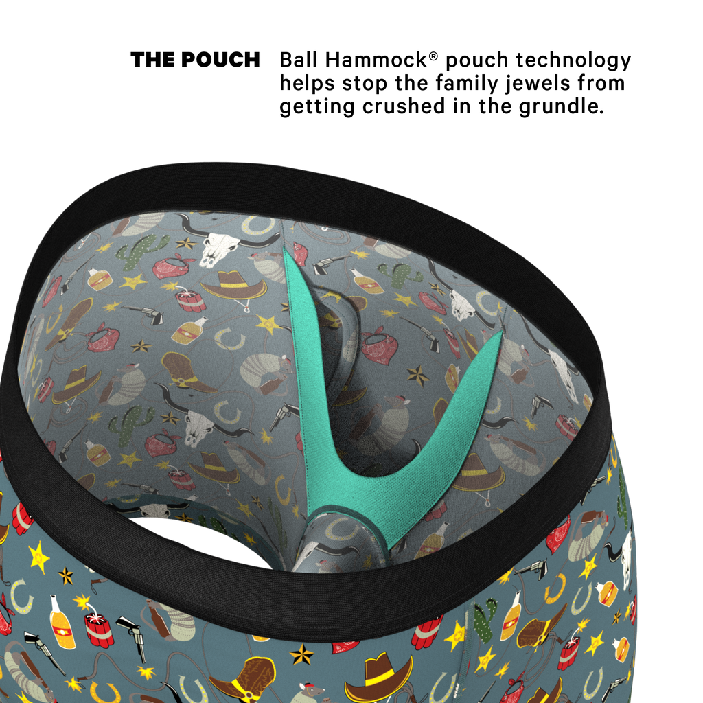 The Giddy Up | Sheriff Badge Ball Hammock® Pouch Underwear With Fly - Shinesty