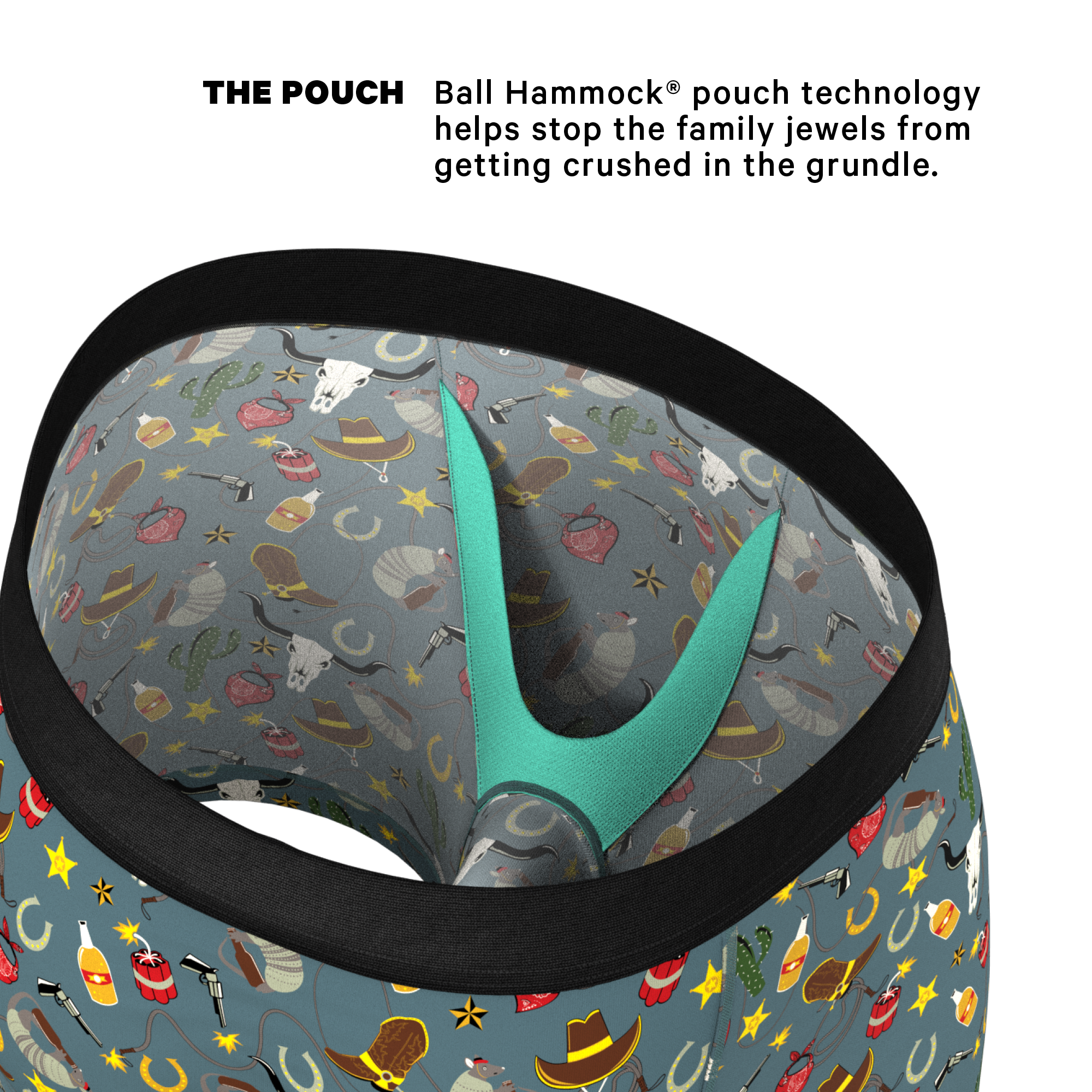The Giddy Up | Sheriff Badge Ball Hammock® Pouch Underwear - Shinesty