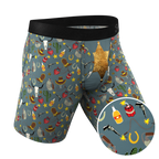 The Giddy Up | Sheriff Badge Ball Hammock® Boxer - Long Leg - Shinesty