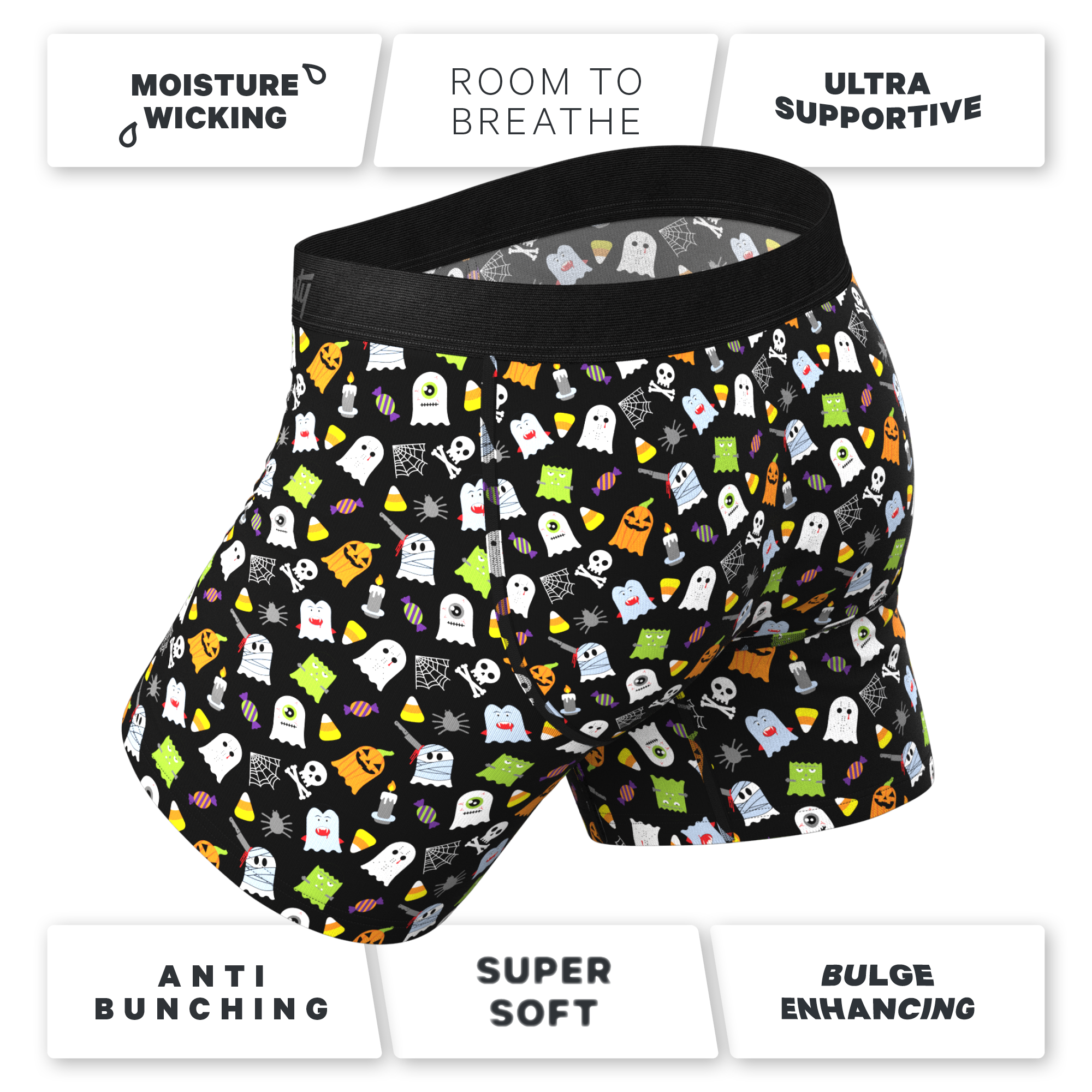 The Good Ghouls | Halloween Themed Ball Hammock® Pouch Underwear with Fly - Shinesty