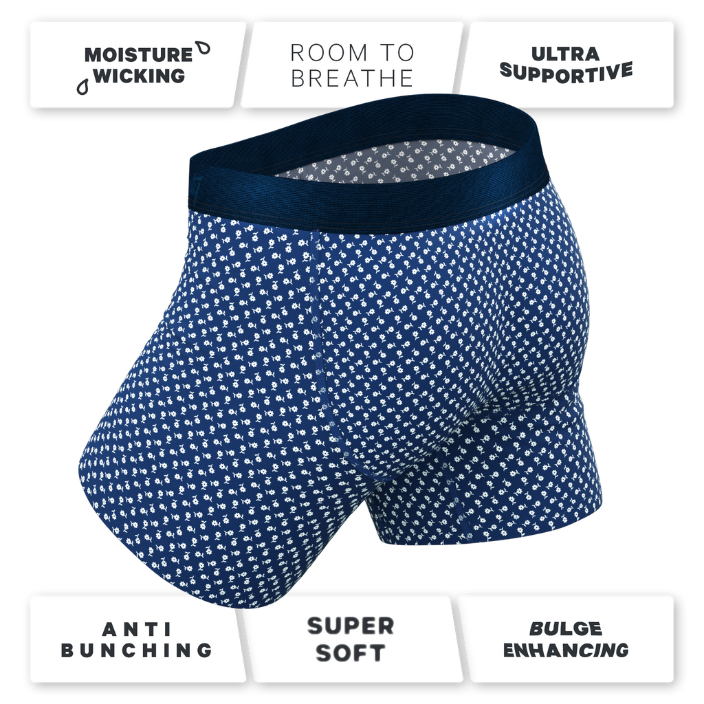 The Good Old Daisies | Flower Ball Hammock® Pouch Underwear With Fly - Shinesty