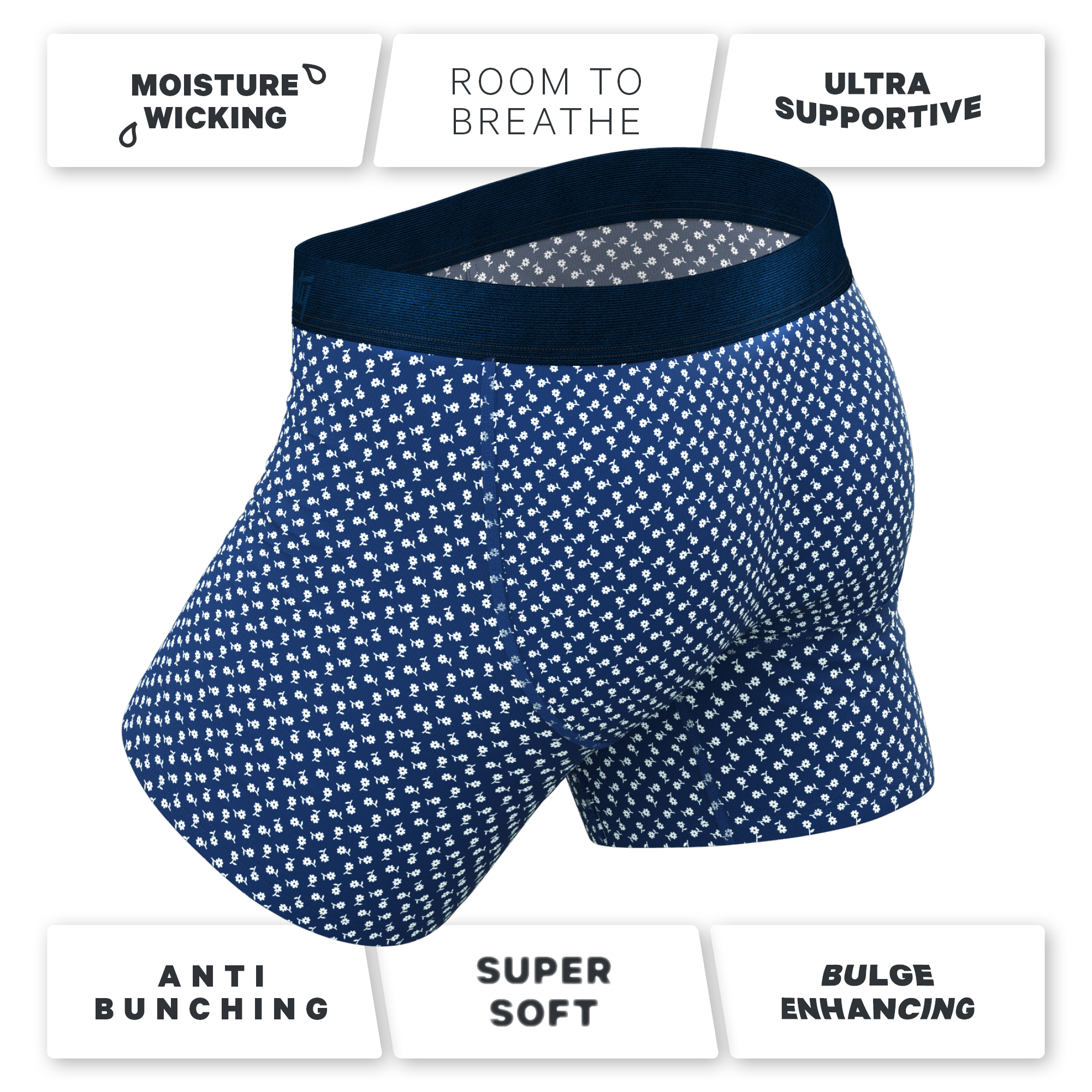 The Good Old Daisies | Flower Ball Hammock® Pouch Underwear - Shinesty
