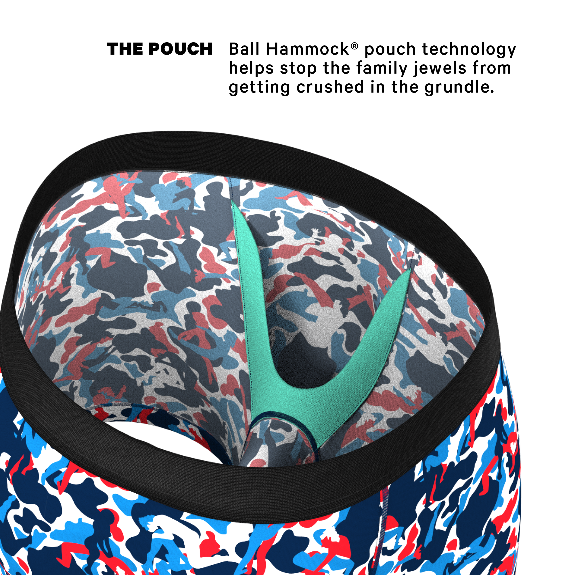 The Grand Finale | USA Camouflage Ball Hammock® Pouch Underwear - Shinesty
