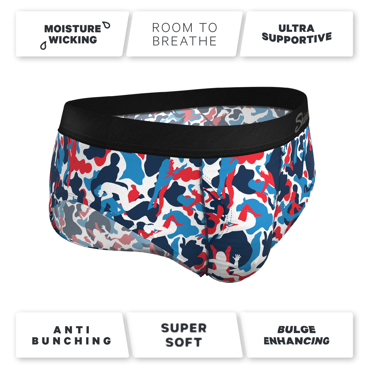 The Grand Finale | USA Camouflage Ball Hammock® Pouch Underwear Briefs - Shinesty